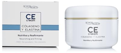 sesioMWorld Pflegende und straffende Gesichtscreme Ce Kollagen und Elastin ohne Parabene, 200 ml, 1 Stück, 280 g