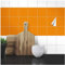 Wandkings Fliesenaufkleber - Wähle eine Farbe & Größe - Orange Seidenmatt - 10 x 10 cm - 20 Stück für Fliesen in Küche, Bad & mehr