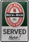 Nostalgic-Art Targa Vintage Beck's – Served Here – Idea regalo per gli amanti della birra, in metallo, Design retro per decorazione, 20 x 30 cm