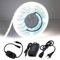 XUNATA Dimmbar LED Streifen Kit,5M 12V SMD 5630 600 LEDs Weiß 5500-6500K, Flexibles LED Lichtband Strip für Küche Stairway Bar Weihnachten Party Deko (Weiß)
