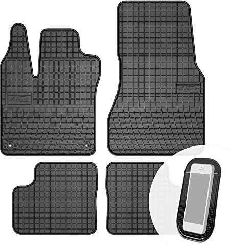 moto-MOLTICO Gummimatten Auto, 4-teiliges Set, Allwetter Gummi Fußmatten, Antirutsch & Wasserfest Autoteppiche - passend für Renault Twingo III Smart Forfour II ab 2014