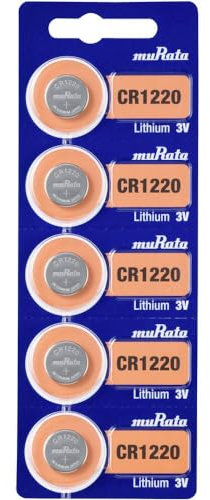 Murata CR1220-BEABAE Knopfzelle CR 1220 Lithium 40 mAh 3V 5St.