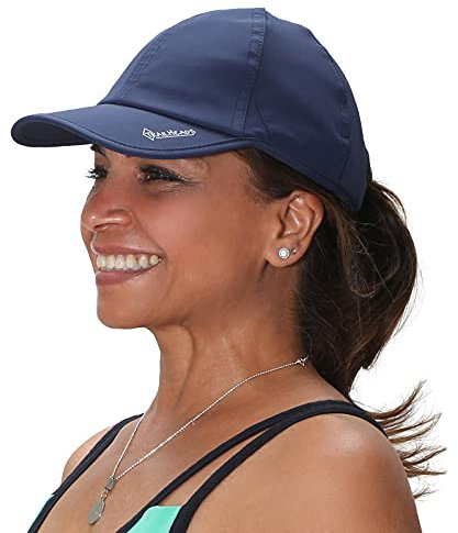 TrailHeads Laufkappe mit UV-Schutz | Kappe Damen | Damen Cap |Schirmmütze Damen (Navy blau)