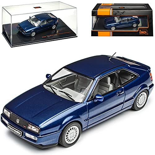 IXO Volkwagen Corrado G60 Coupe Blau Metallic 1988-1995 1/43 Modell Auto mit individiuellem Wunschkennzeichen