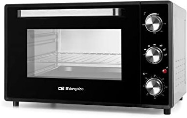 Orbegozo HOT 606 - Horno con convección, 6 posiciones de funcionamiento, 60 litros, luz interior, temporizador, termostato regulable, 2000 W