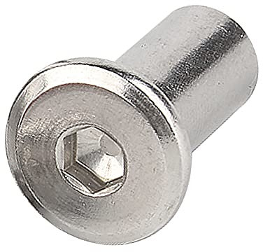 Runxingfu Noix de Baril Acier Inoxydable - M6 M8 Filetage Interne Noix de Baril Écrou Cylindrique Douille Hexagonale Vis Insert Écrou À Rivet Verrouillage Vis ou Boulons