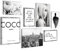 Novart Wandbilder Coco Fashion - KOMPLETT AUFHÄNGFERTIG - Schwarz Weiss Wohnzimmer Mädchen Teenager - 7 Moderne Mood-Bilder - N002171a