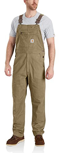 Carhartt Men's Rigby Bib Overall, Dark Khaki, W36 x L32