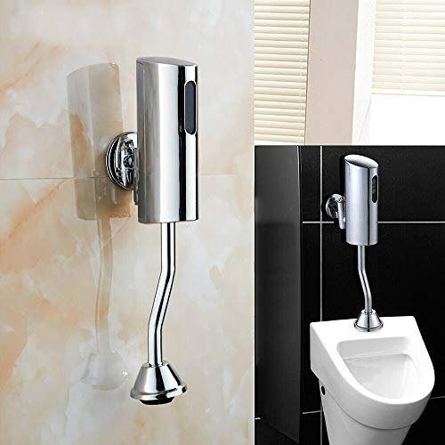 Urinalspüler, Automatischer Sensor Druckspüler Urinal Spülventil Infrarot Toilette G1/2 Urinal Spüler 0.05Mpa-0.6Mpa für Urinal Badezimmer WC (Ohne Akku)