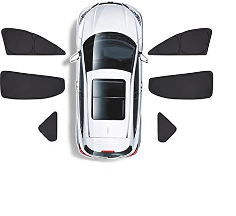 Autosonnenschutz Auto Seitenfenster Sonnenschutz Vorne Heckscheibe Sonnenschutz Zubehör Für Tesla Für Model 3 2022 Auto Sonnenschutz (Color : 4 Sides 2 Triangel)