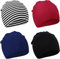 DRESHOW 4 Stücke Unisex Hut Junge Mütze Frühling Mützchen Kleinkind Wendemütze Jersey Slouch Beanie Bekleidung Infant Hut Kindergarten