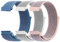 Vancle 3Pack für 20mm Armband Nylon Uhrenarmband mit Schnellverschluss Geeignet Ersatzarmband 20mm für Damen Herren(Grau/RosaSand/Blau)