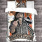 Motörhead Bettwäsche Microfaser 3D Heavy-Metal-Band Bettbezug Set 3 Teilig Bettwäsche Set 1 Flauschige Bettbezug Mit Reißverschluss Und Kissenbezüge-Rock 'n' Roll einzeln（135x200cm）