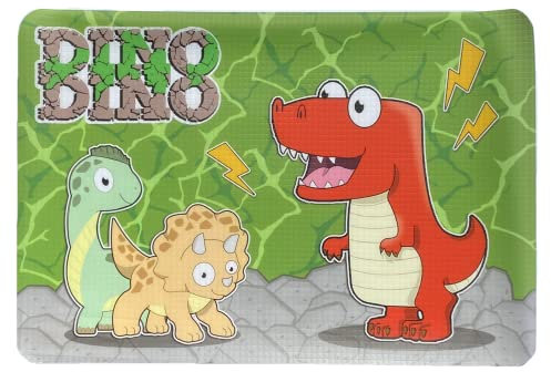 Dinosaurier Kunststoff Tischset rutschfest und waschbar Hitzebeständig 44 x 30 cm