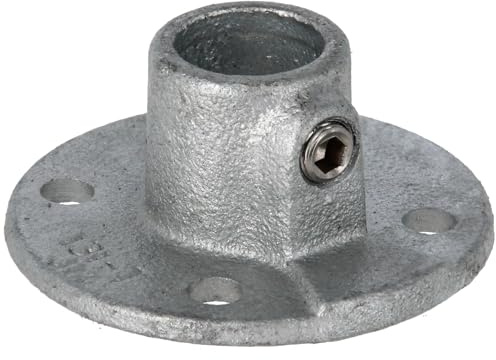 Rohrverbinder Fußplatte rund durchgehend 1/2 (21,3 mm) AVERDE
