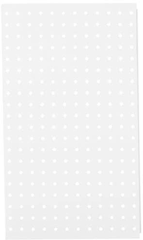 Uonlytech Panneau Perforé En Métal Panneaux Muraux Système D'organisation Mural Pour Garage Salle D'artisanat Établi Cuisine Bureau Blanc