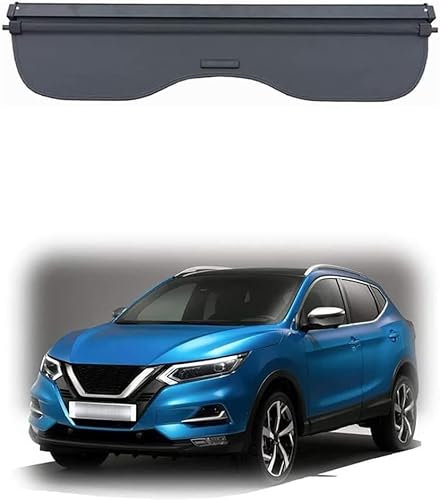 LEMAS Auto Einziehbarer Kofferraumabdeckung für Nissan Qashqai J11 2017-2020, Kofferraum Ablagen Schutz Abdeckung Cargo Cover Gepäckrollo, Innere ZubehöR