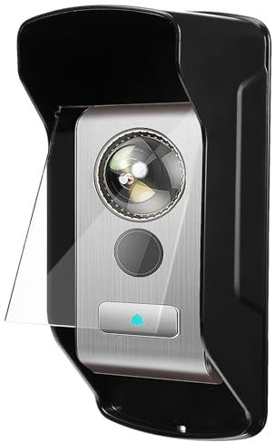 Hemobllo Doorbell Rain Cover - Anti-Glare Ring Doorbell Cover Weather Protection Rain Shield Outdoor Rainproof Doorbell Cover with Clear Acrylic Cover for Video Doorbells