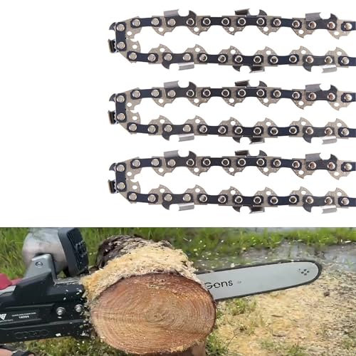 3 Pack 20 Inch Chainsaw Chain 325'' Pitch, 050'' Gauge, 80 Drive Links, B1S-80DL-025, Fits Husqvarna 455, 450 Rancher, Stihl 23RM380E, Echo CS-590, Poulan PR5020 and