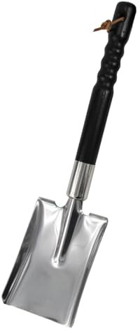 LOVIVER Pala de jardín, Herramienta de jardinería, Pala de excavación Manual de Alta Resistencia de Acero Inoxidable, Pala de plantación para sembrar zanjas y, Punto Cuadrado