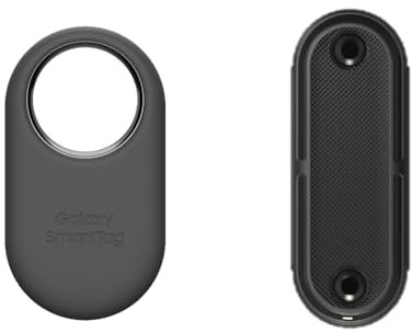 SAMSUNG Galaxy Smart TAG2 Schwarz + Schutzhülle für Fahrradrahmen, kompakt und einfach aufzuhängen, Lost Mode mit NFC Kennzeichnung
