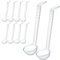 yasoe 10 Pièces 7,8 Pouces 1Oz Petite Louche Transparente Mini Louche pour Sauce Bol à Punch en Plastique à Long Manche Louche Cuillères de Service Durables Environ 20 cm