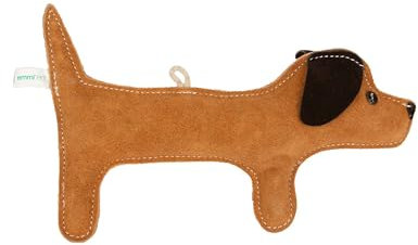 Emmi-pet Hundespielzeug Dackel - Stressabbau für Hunde I Zahnpflege I Quietschspielzeug für für Welpen, mittelgroß & große Hunde I 1 Stück Hundespielzeug Dackel