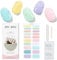 JMEOWIO Gel Nail Stickers Colorful Semi Cured Gel Nail Strips Wraps UV/LED Nails Art Design Decoration Accessories