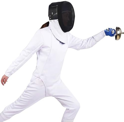 LYXXJRYBHD 350N Fechtanzug Set, Fechtbekleidung, Fechtausrüstung, Professionelles Fechtuniform für Linkshänder(40#)