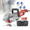 forplubossmmp Machine De Découpe De Rainures Murales 4000 W, Machine À Rainurer Électrique, Machine À Rainurer Les Briques Et Le Béton, Profondeur De Rainure De 0 À 1,45 Po, avec Boîte À Outils,Red