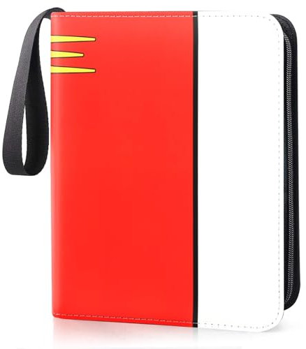 Raccoglitore Carte Pokemon, Album Carte Collezionabili, Album Porta Carte con Cerniera 60 Pagine Può Contenere 480 Cartes