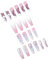 NIYANGLE 24pièces Faux Pressés Forme De Décorations Colorées Pour Femme Faciles à Appliquer Idéales Pour Fêtes Quotidien