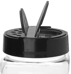 UNGFEI 8 PCS 500ml Plastic Spice Shaker, Clear Empty Seasoning Bottle with Lids for Sugar, Salt, Herbs