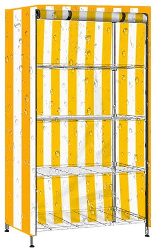 Wasserdichte Regalabdeckung, Aufbewahrungsregal, Staubschutz, -Passform, Mehrzweckgebrauch, 91 x 45 x 182 cm, für Küche, Garage, Speisekammer, Schrank