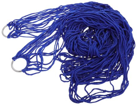 WOONEKY Camping Mesh Hammock Lightweight Nylon Rope for Outdoor Travel Backyard Swing Adult Tree Hanging Bed Portable Survival Accessory Net Chair Camp Essential