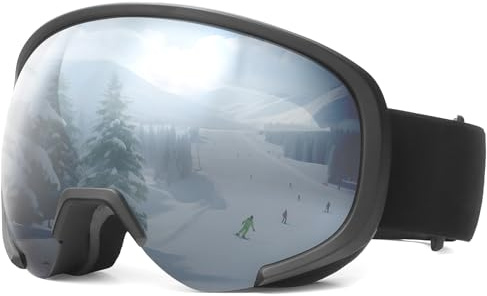 KoKoBin Skibrille Schutz Snowboardbrille Oversize-Schneebrille für Männer, Frauen, Jugendliche und Erwachsene
