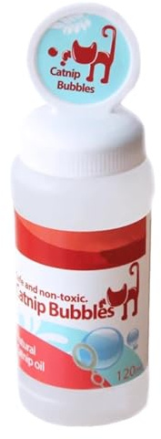Katzenspielzeug Bubbles - Blasen für Katzen Nachfüllen, Katzenminze infundiert blasenfrei, Seifenblase für Katzen, interaktive Seife Blasenfrei Indoor Outdoor Katzenminze duftet | Katzenminze Seifen