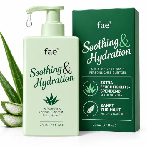 Fae Gleitgel für Frauen – 220 ml Wasserbasiertes Gleitmittel mit Aloe Vera – pH-hautneutral, Parabenfrei – Sanftes Intimgel bei Trockenheit – Sensitiv & Hormonfrei