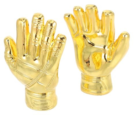 DIYEAH Lot de 2 Mini Trophées de Football Dorés Trophée Gardien de But de Coupe Décoration Sportive pour Garçon et Filles Récompense Compétition Sportive Accessoire Collection Sport