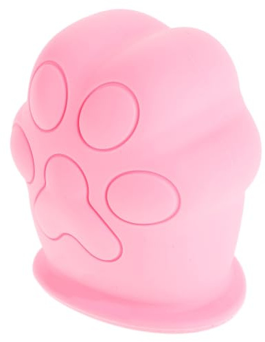 SOESFOUFU Repulpeur de Lèvres Silicone Réutilisable Forme de Patte Appareil Repulpant Bouche pour Femme Outil Beauté Ventouse Rapide pour Lèvres Pulpeuses Portable Rose
