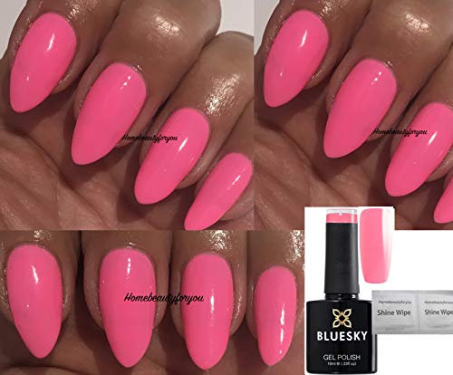 Bluesky Vernis à ongles gel rose fluo DC36 10 ml (nécessite un séchage sous lampe LED/UV)