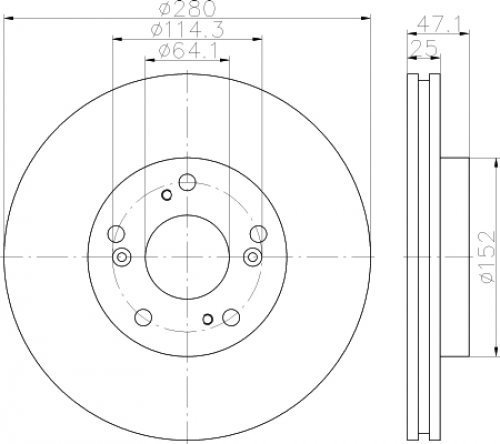 TMD Friction Services 92252503 Bremsscheibe, Anzahl 2
