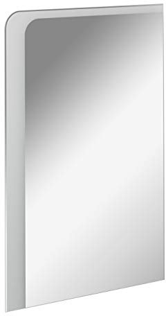 FACKELMANN LED Spiegel Milano 55 / Wandspiegel mit Design-LED-Beleuchtung/Maße (B x H x T): ca. 55 x 80 x 3 cm/Lichtfarbe: Kaltweiß/Leistung: 11,8 Watt/Badspiegel mit austauschbaren LEDs