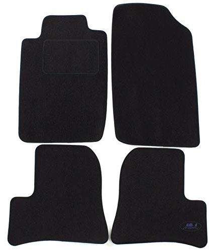 J&J AUTOMOTIVE | Velours Fußmatten Autotepiche Passend Für 206 206+ 1998-2005, Genaue Passform, rutschfeste Untregrund, Verstärkt Im Pedalbereich
