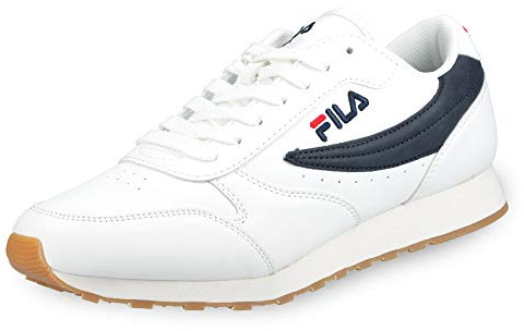 Fila Orbit Men, Scarpe da Ginnastica Basse Uomo, Bianco White Dress Blue, 47 EU