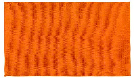 Gözze - Anti-Rutsch-Badematte, Superweich, 100% Mikrofaser, 50 x 70 cm - Orange