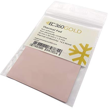 EC360® Gold 14,5W/mK Pad Thermique (50 x 50 x 1,5 mm)