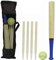 DIVCHI 6-teiliges Set aus Holz und Tragetasche – Baseballschläger und weicher Tennisball für den Garten