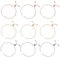 UNICRAFTALE 12pcs 24cm 3 Farben Messing Slider Armbänder Herstellung Mit Zirkonia Verstellbare Slider Box Kettenarmband Für Frauen Semi Finished DIY, 1 mm Breit