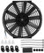 Qiilu 12in Car Radiator Fan, Pull/Push Car Radiator Fan Engine Bay Cooling with Mounting Kit Auto Modified Parts